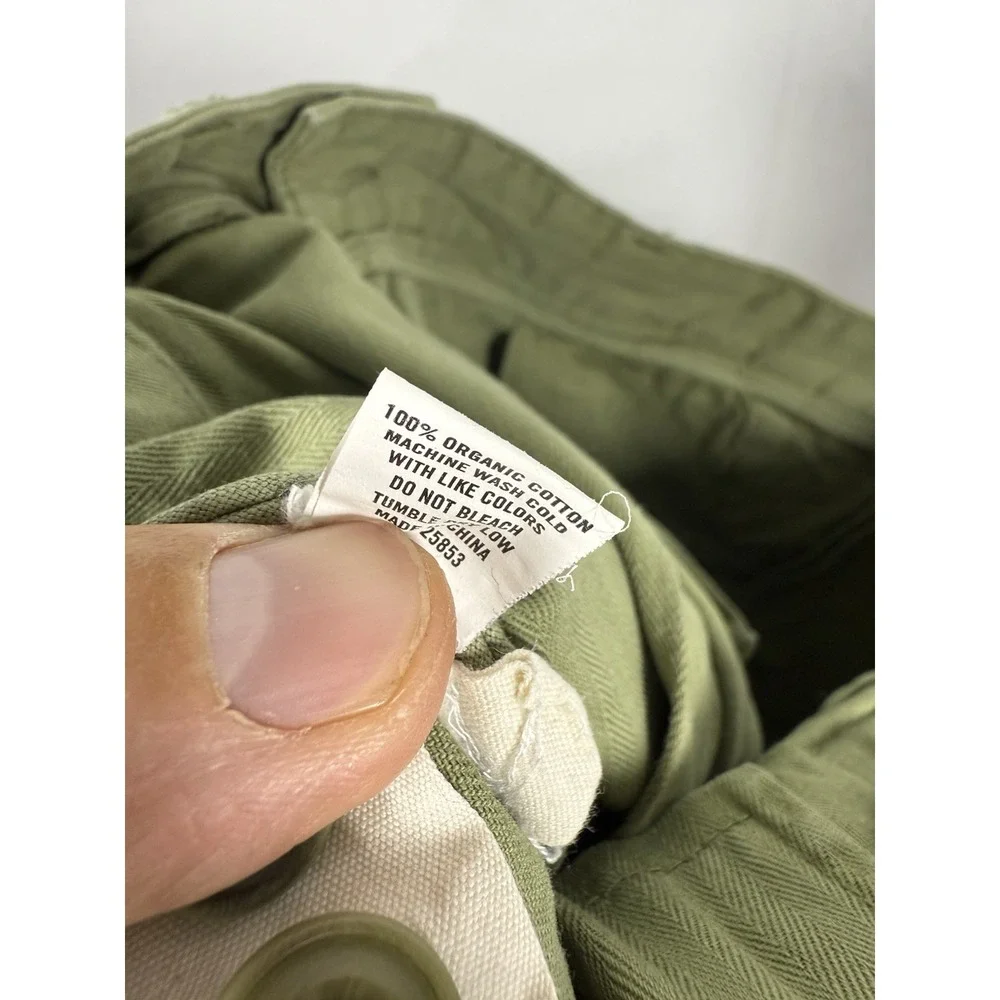 Taylor Stitch Shorts Mens 31 Green Chino Organic Cotton Camp Preppy 8